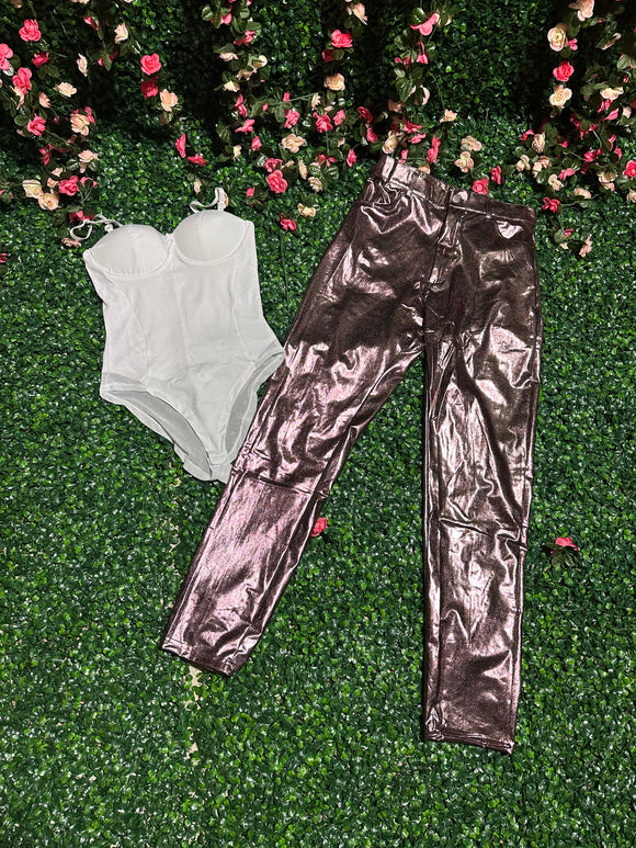 Metallic pants